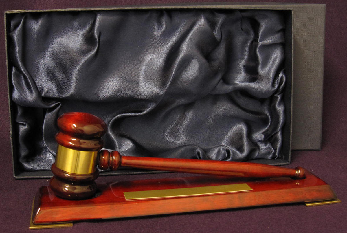 Gavel Set with Base Rainbow Creations